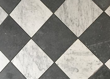 Carrara Marble and Black Carrara Marble and Black